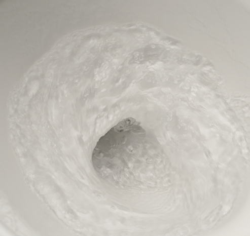 トイレ　流し中　写真