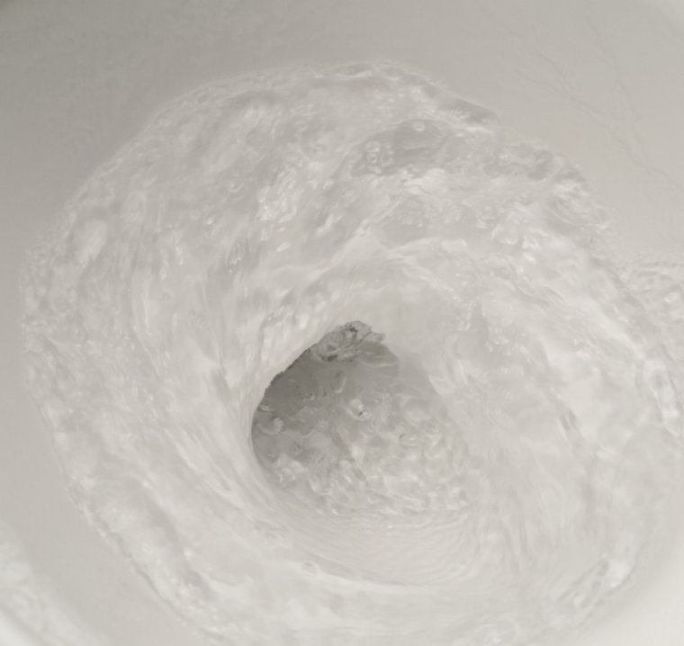 トイレ　流し中　写真